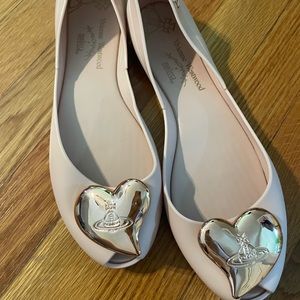 Vivienne Westwood Melissa Queen Heart Ballet Flat